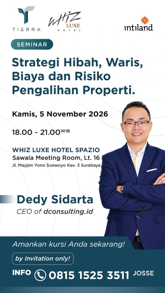 Poster Seminar Perpajakan Properti Intiland - Dedy Sidarta